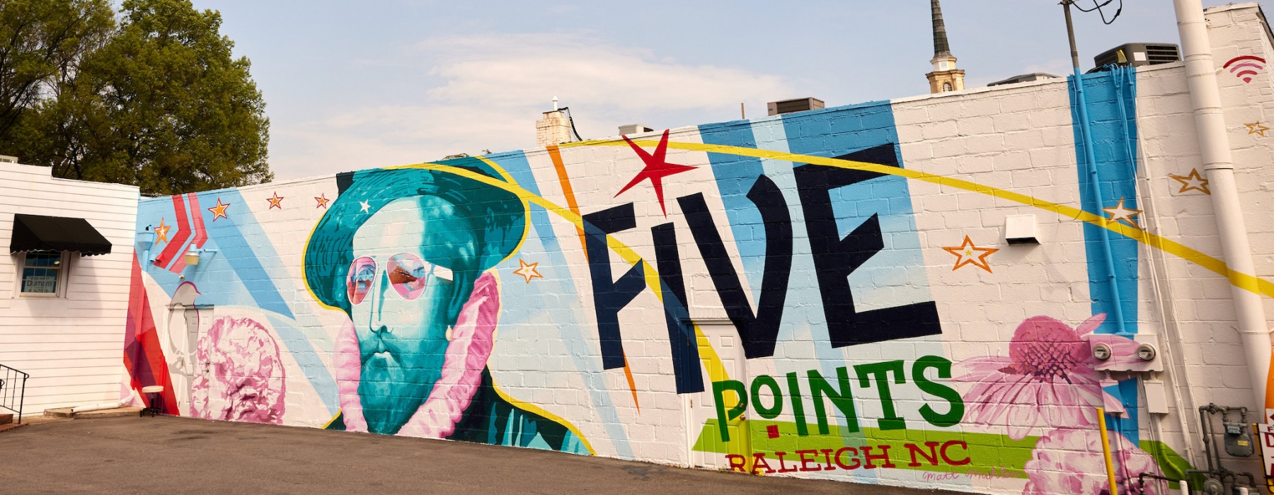 Mural of five points neighborhood